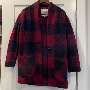 Aritzia Plaid Coat